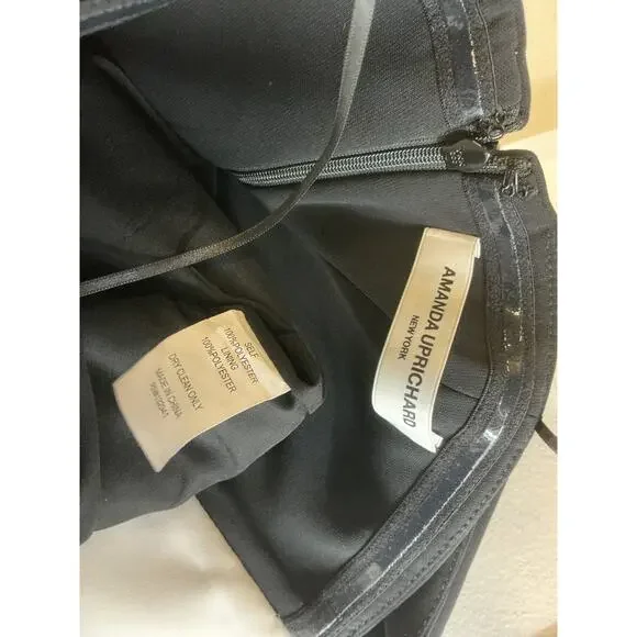 Amanda Uprichard 'Soiree' Black Polyester Dress Size XS - Picture 4 of 4